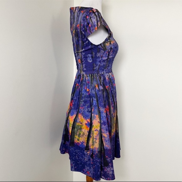 ModCloth Enchanted Forest Frondescent Fete Dusk Thicket Dress Size XS - Picture 5 of 10